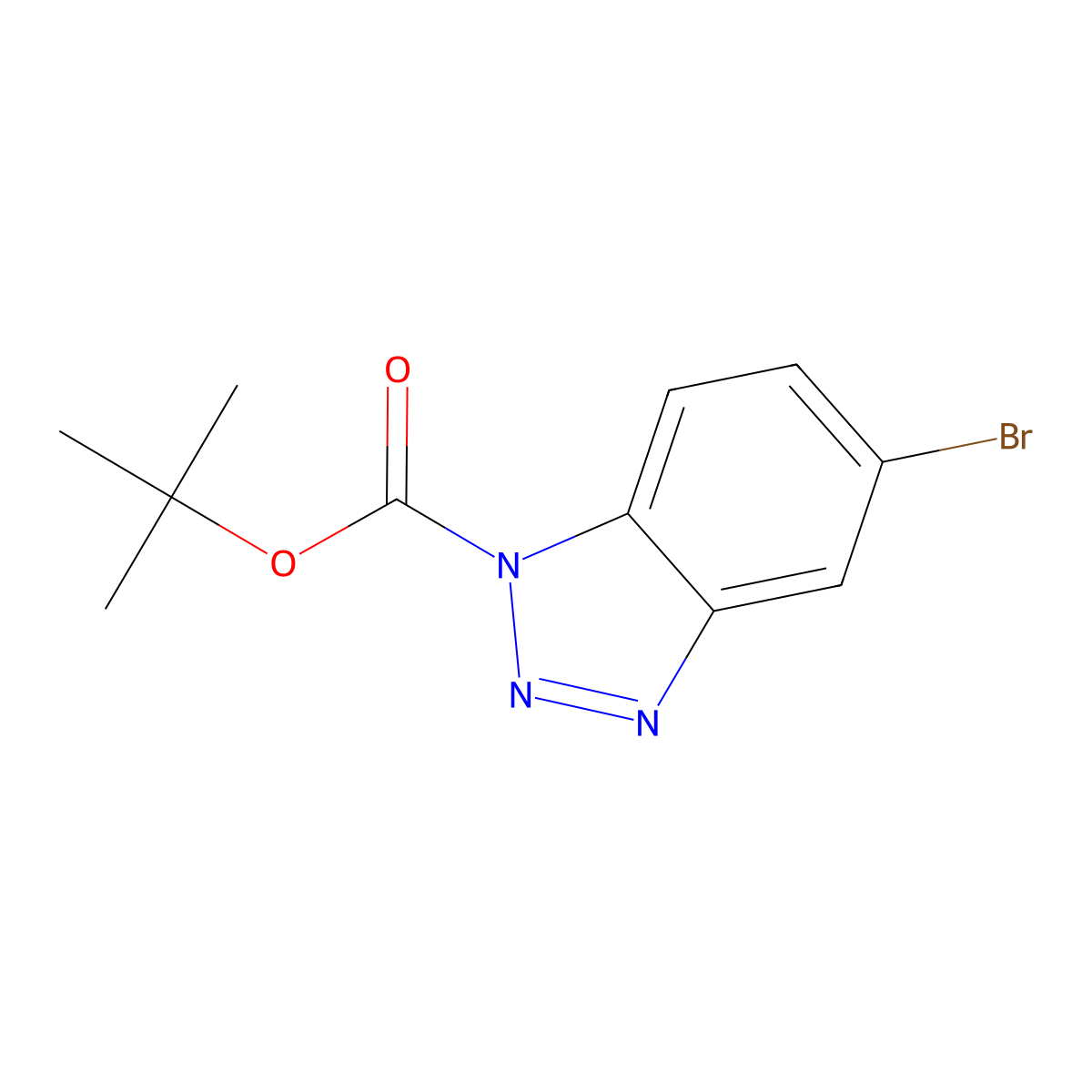 tert-Butyl 5-bromo-1H-benzo[d][1,2,3]triazole-1-carboxylate molecular structure, CAS 552331-93-8