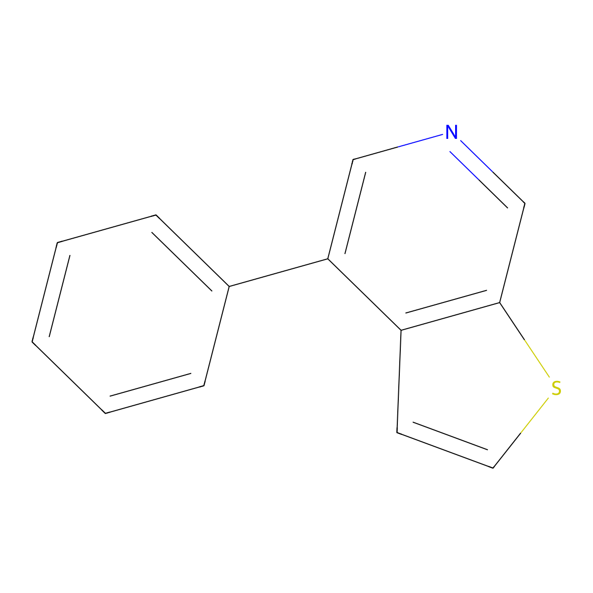 4-Phenylthieno[2,3-c]pyridine molecular structure, CAS 552332-14-6