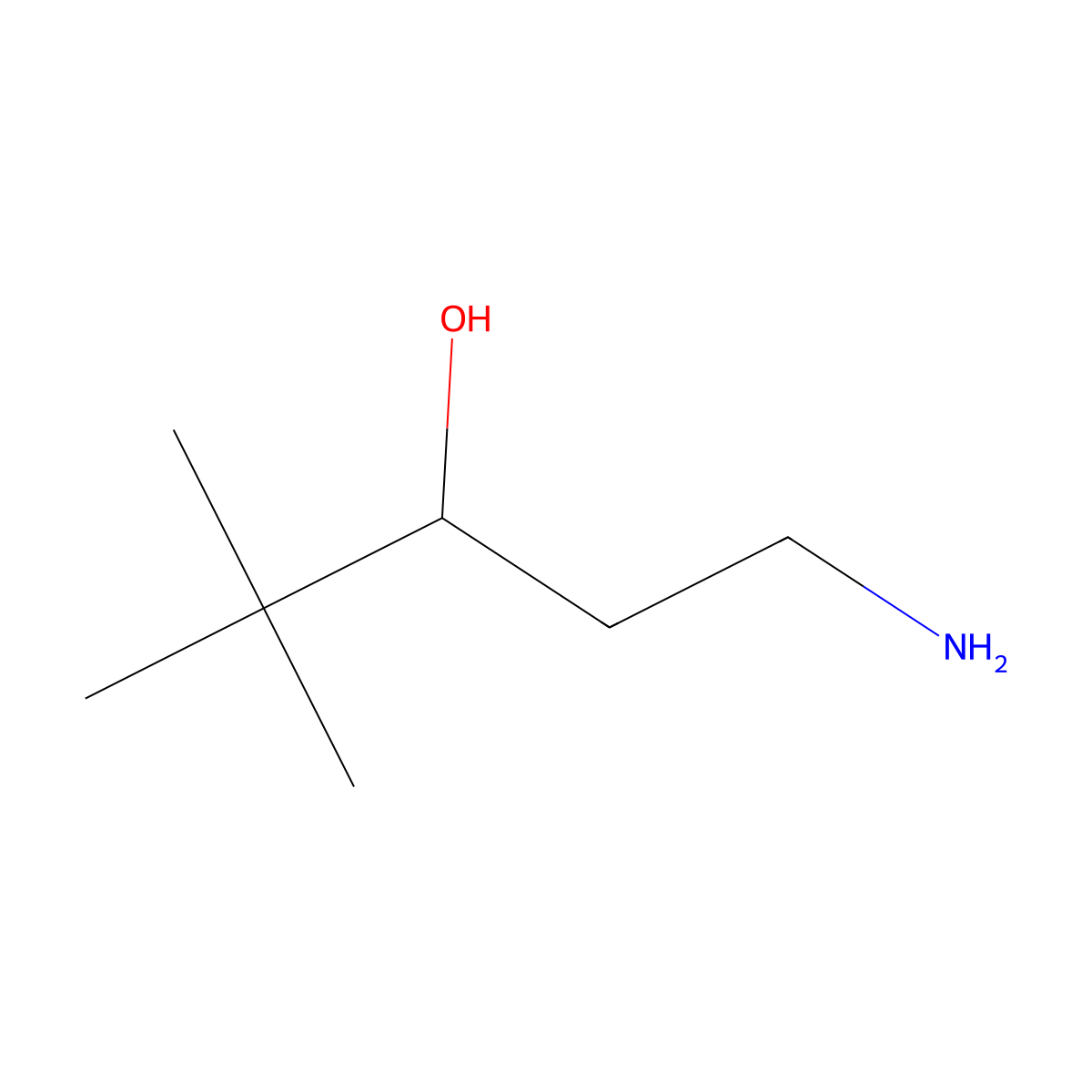 1-Amino-4,4-dimethylpentan-3-ol molecular structure, CAS 552338-18-8