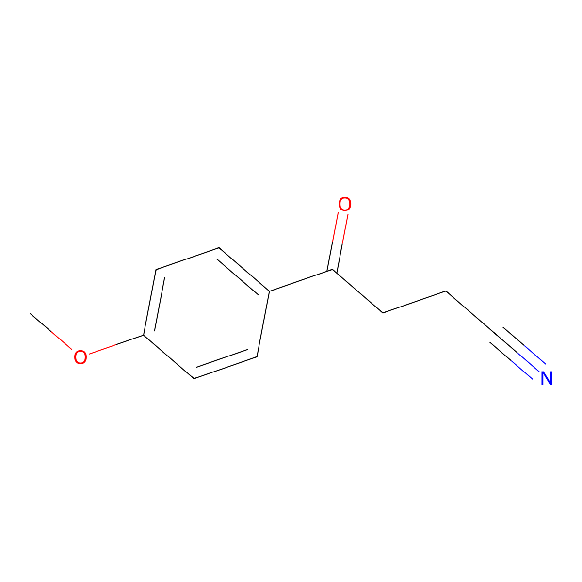 4-(4-Methoxyphenyl)-4-oxobutanenitrile molecular structure, CAS 55234-56-5