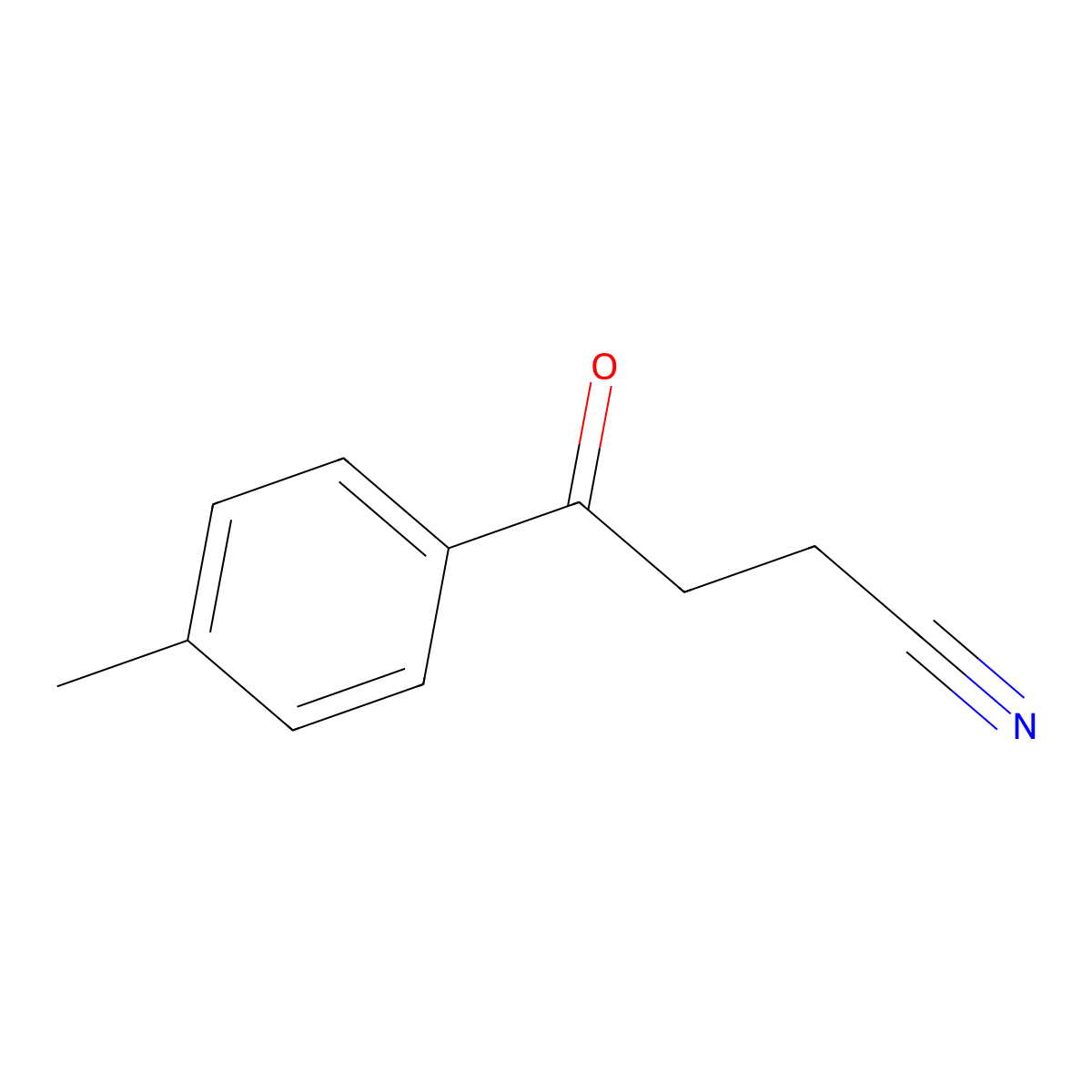 4-(4-Methylphenyl)-4-oxobutanenitrile molecular structure, CAS 55234-57-6