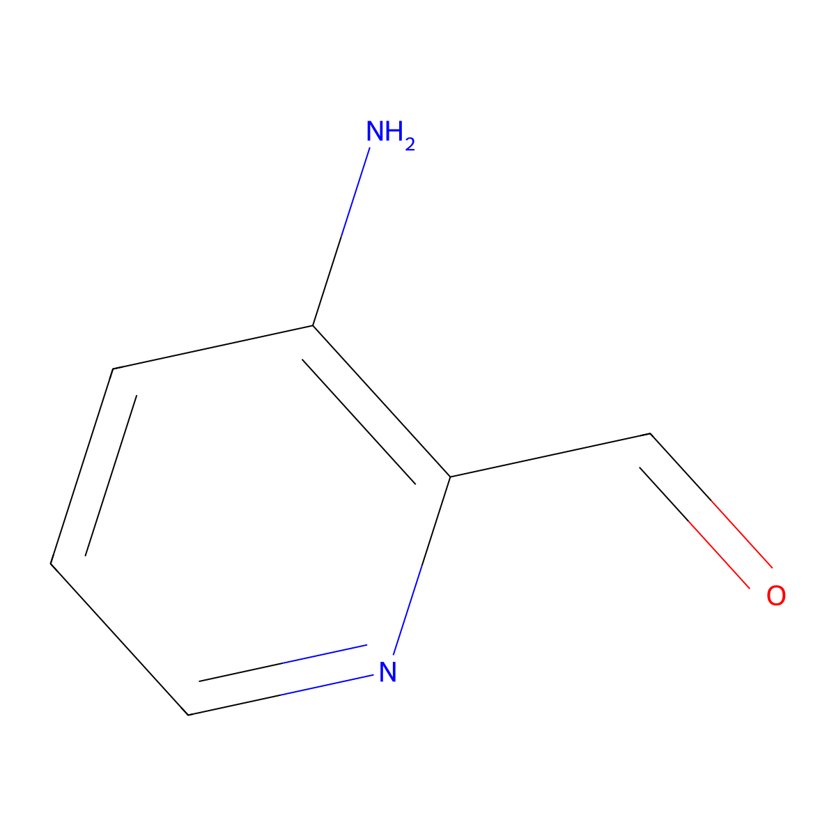 3-Aminopyridine-2-carbaldehyde molecular structure, CAS 55234-58-7