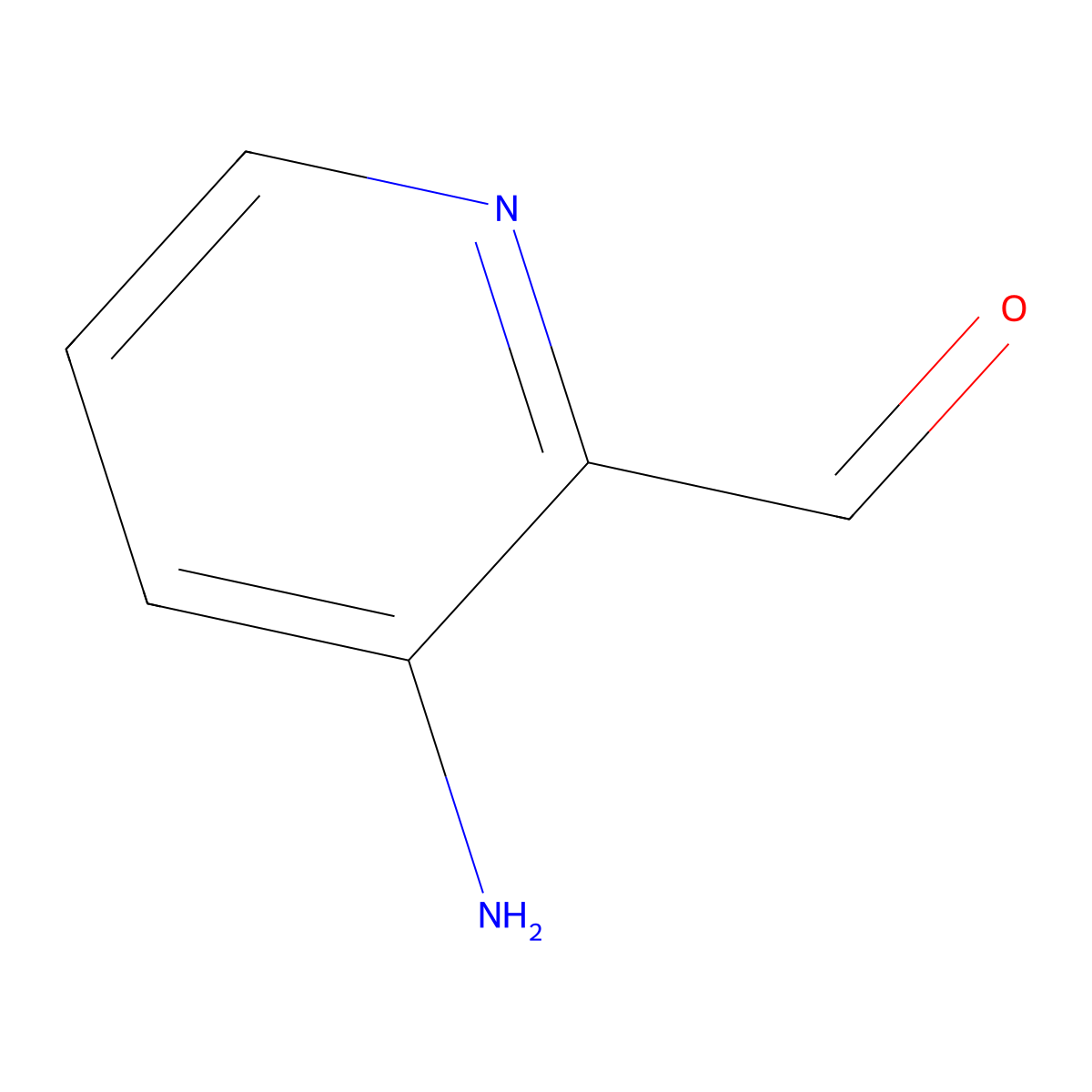 3-Aminopyridine-2-carbaldehyde molecular structure, CAS 55234-58-7