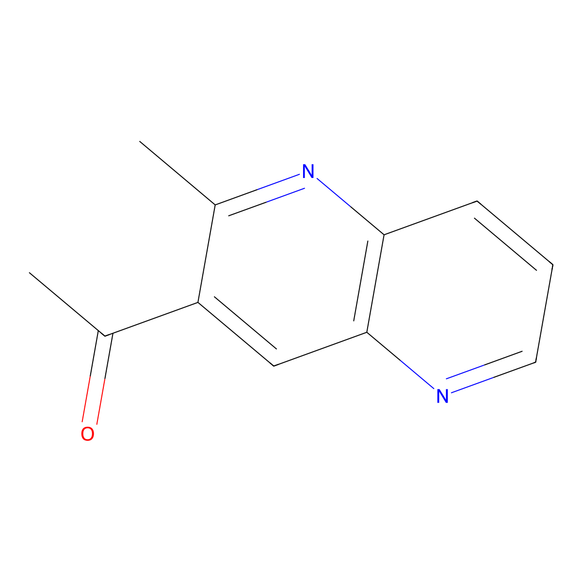 1-(2-Methyl-1,5-naphthyridin-3-yl)ethan-1-one molecular structure, CAS 55234-60-1