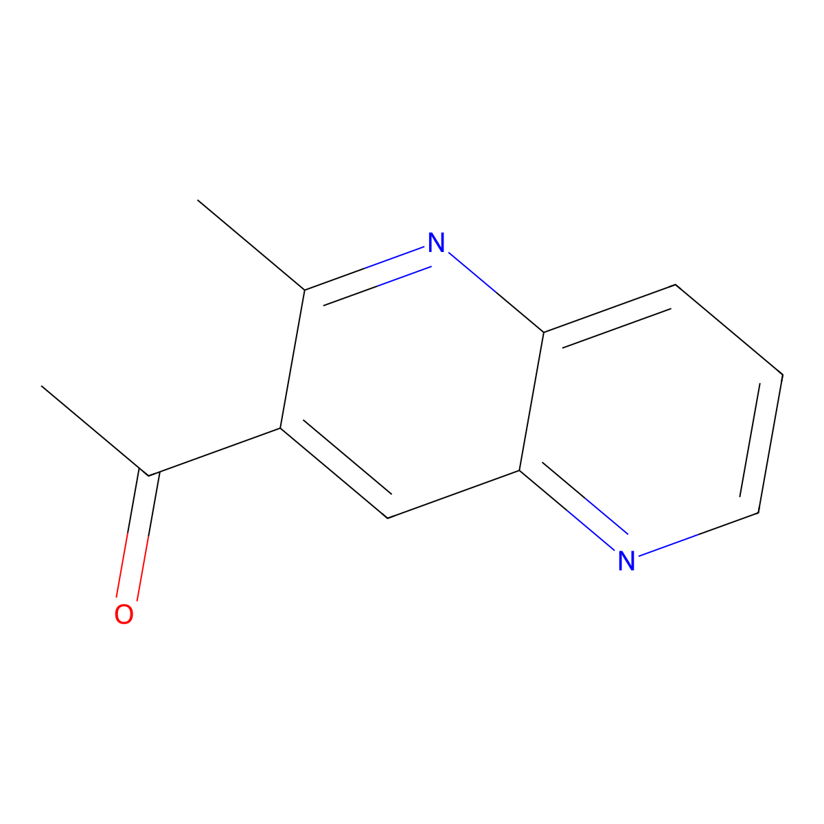 1-(2-Methyl-1,5-naphthyridin-3-yl)ethan-1-one molecular structure, CAS 55234-60-1