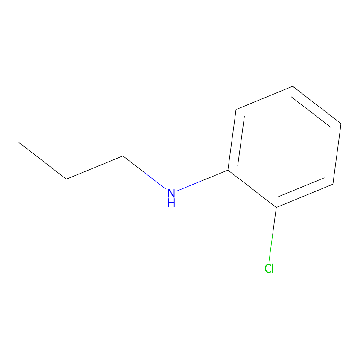 2-chloro-N-propylaniline molecular structure, CAS 55238-18-1