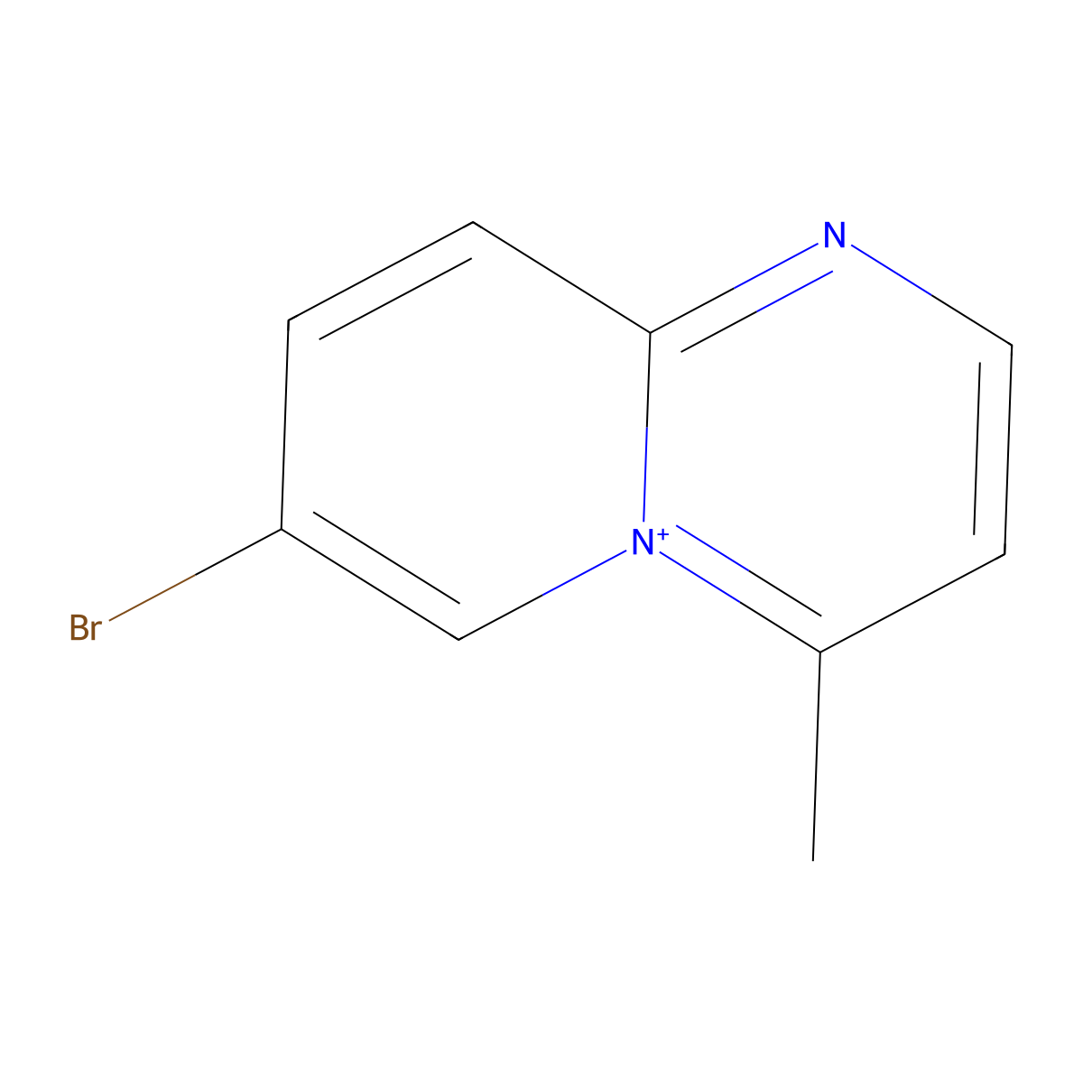 7-Bromo-4-methylpyrido[1,2-a]pyrimidin-5-ium molecular structure, CAS 55241-71-9