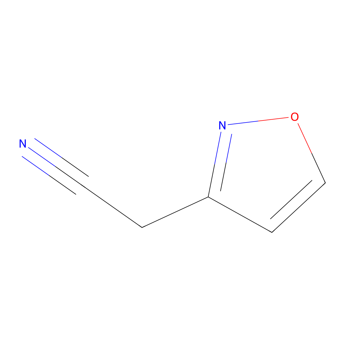 2-(1,2-Oxazol-3-yl)acetonitrile molecular structure, CAS 55242-83-6