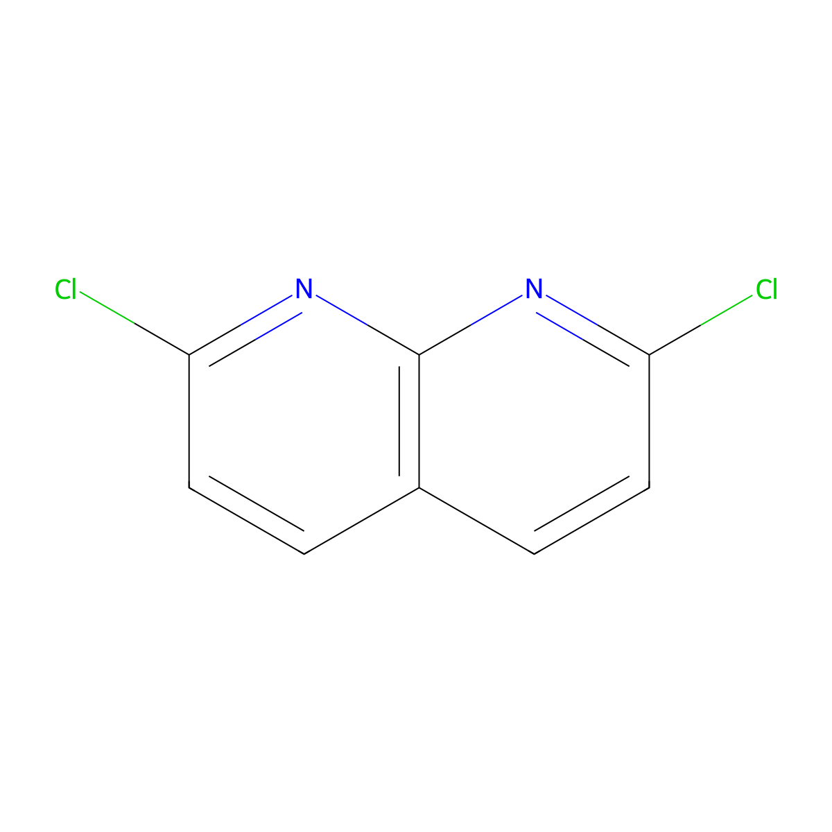 2,7-Dichloro-1,8-naphthyridine molecular structure, CAS 55243-02-2