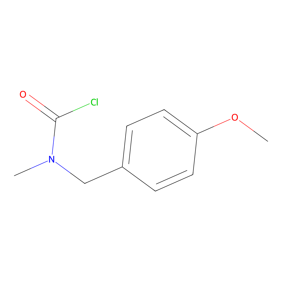 N-((4-methoxyphenyl)methyl)-N-methylcarbamoyl chloride molecular structure, CAS 55245-86-8