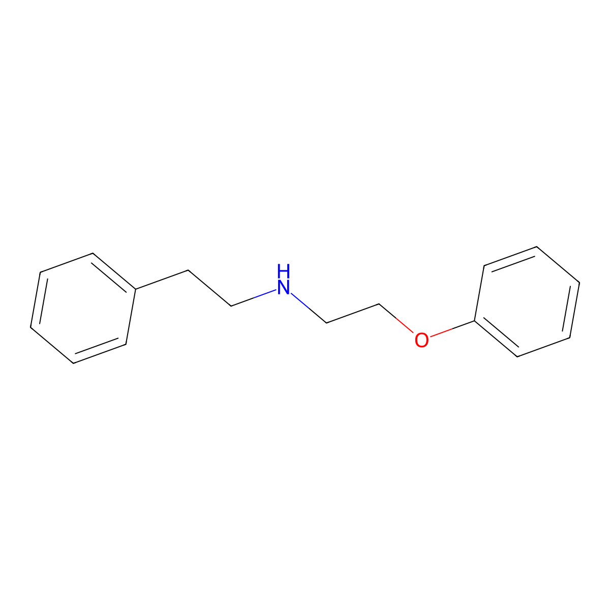 (2-Phenoxyethyl)(2-phenylethyl)amine molecular structure, CAS 55247-51-3