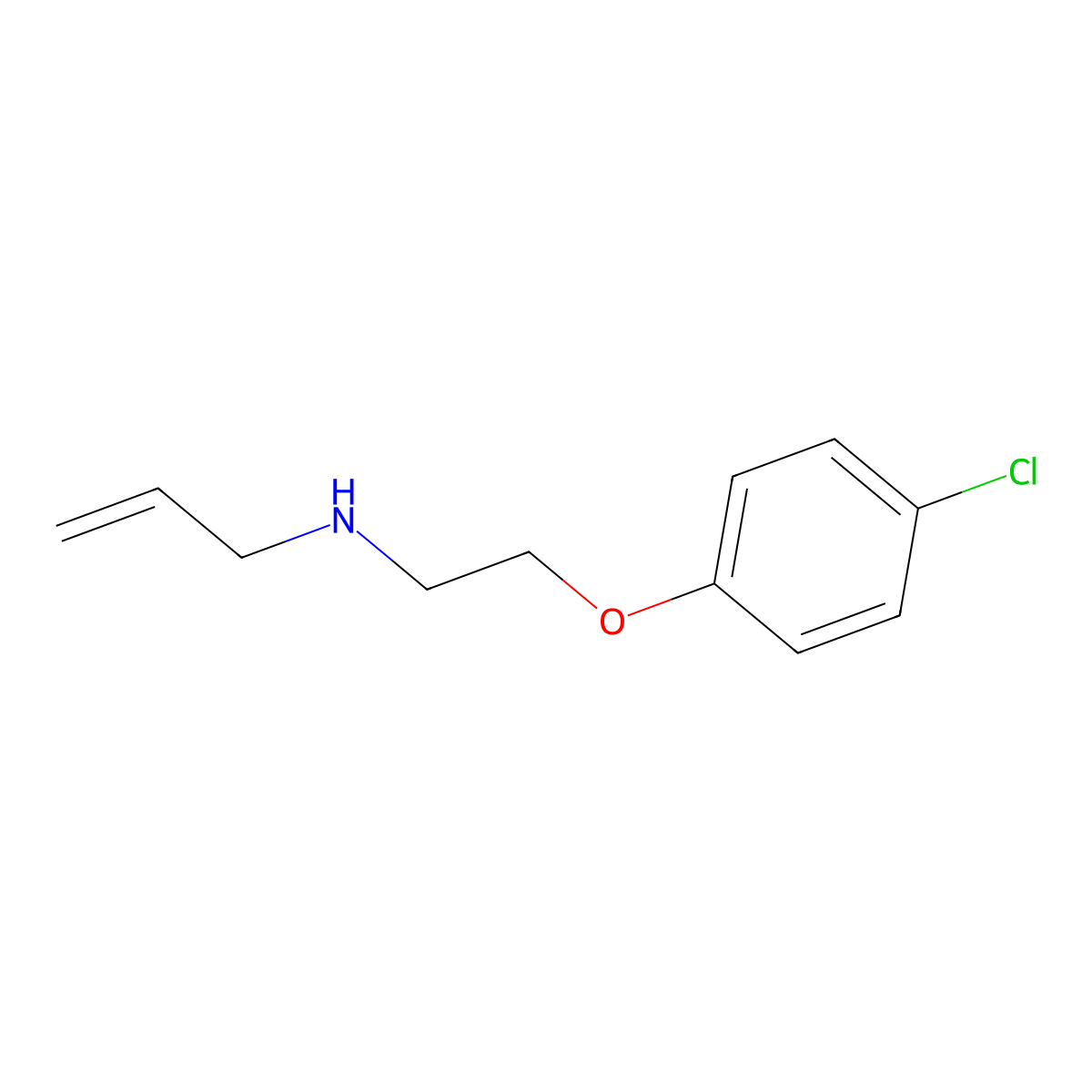 n-(2-(4-Chlorophenoxy)ethyl)prop-2-en-1-amine molecular structure, CAS 55247-56-8