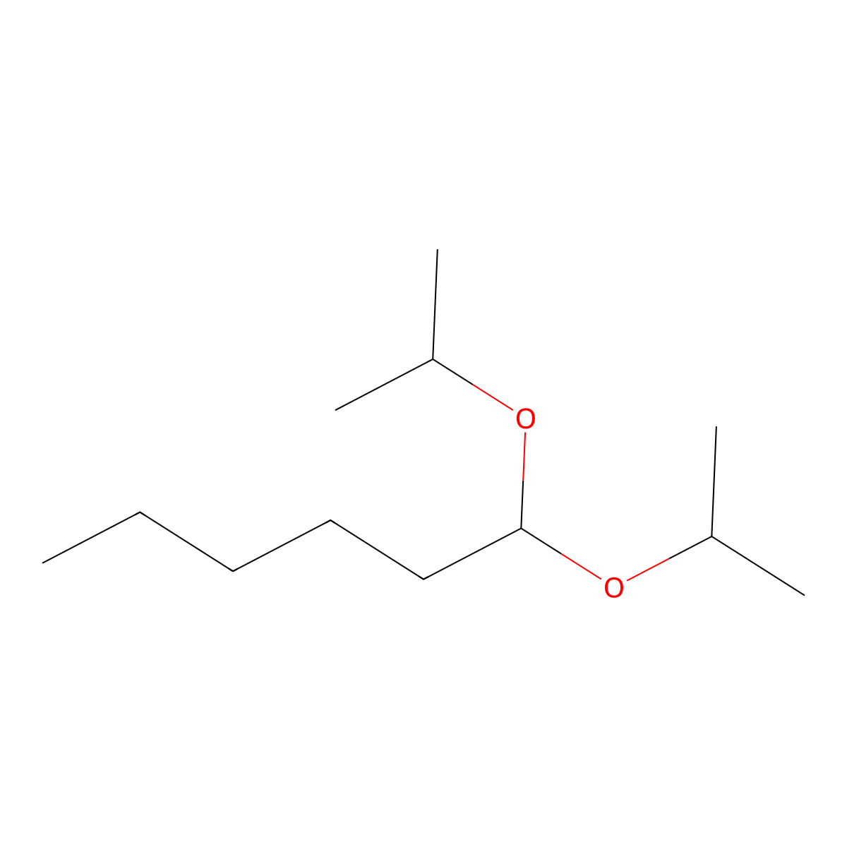 1,1-Bis(1-methylethoxy)hexane molecular structure, CAS 55250-79-8