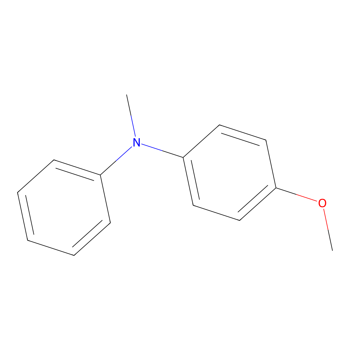 4-methoxy-N-methyl-N-phenylaniline molecular structure, CAS 55251-46-2