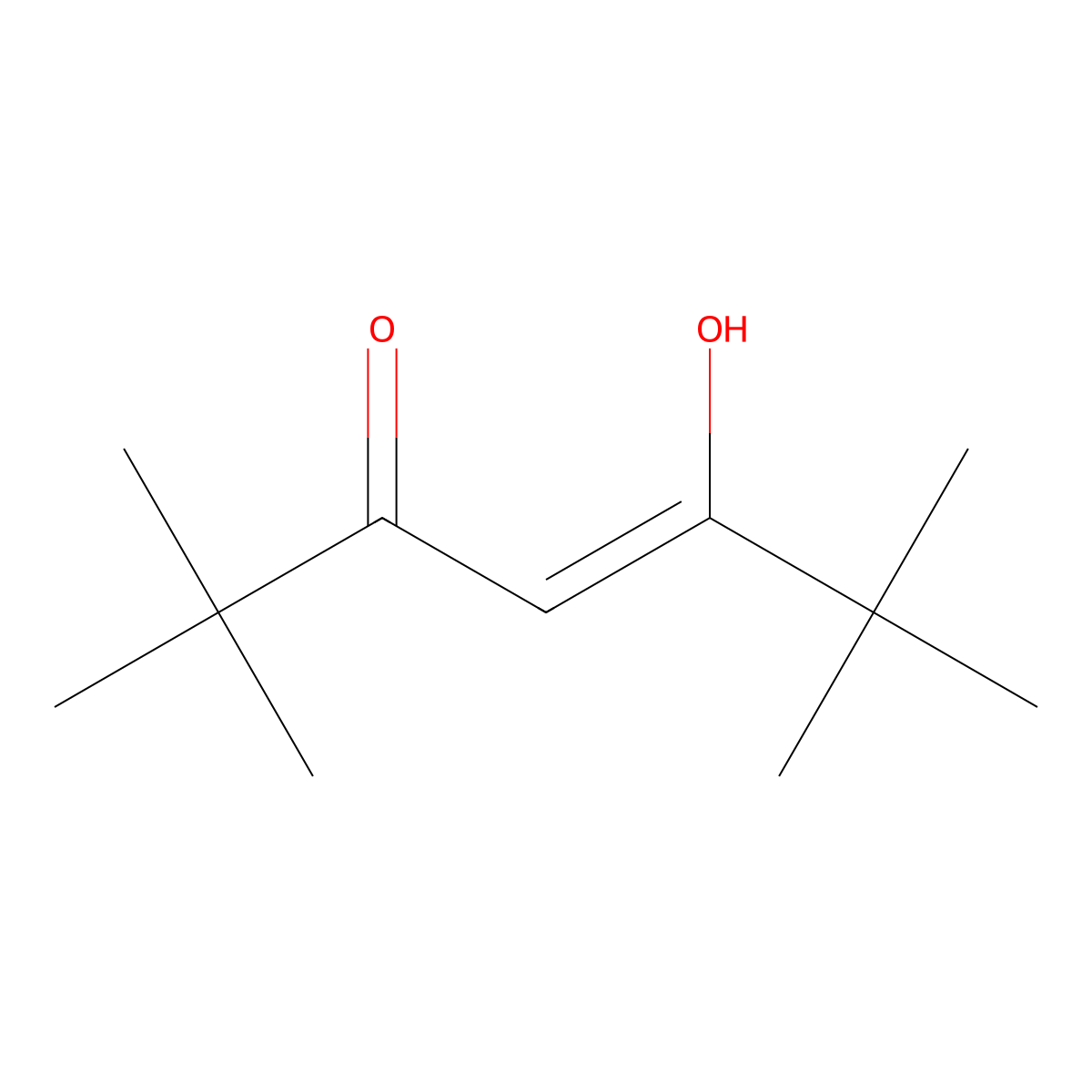 5-Hydroxy-2,2,6,6-tetramethylhept-4-en-3-one molecular structure, CAS 55252-75-0