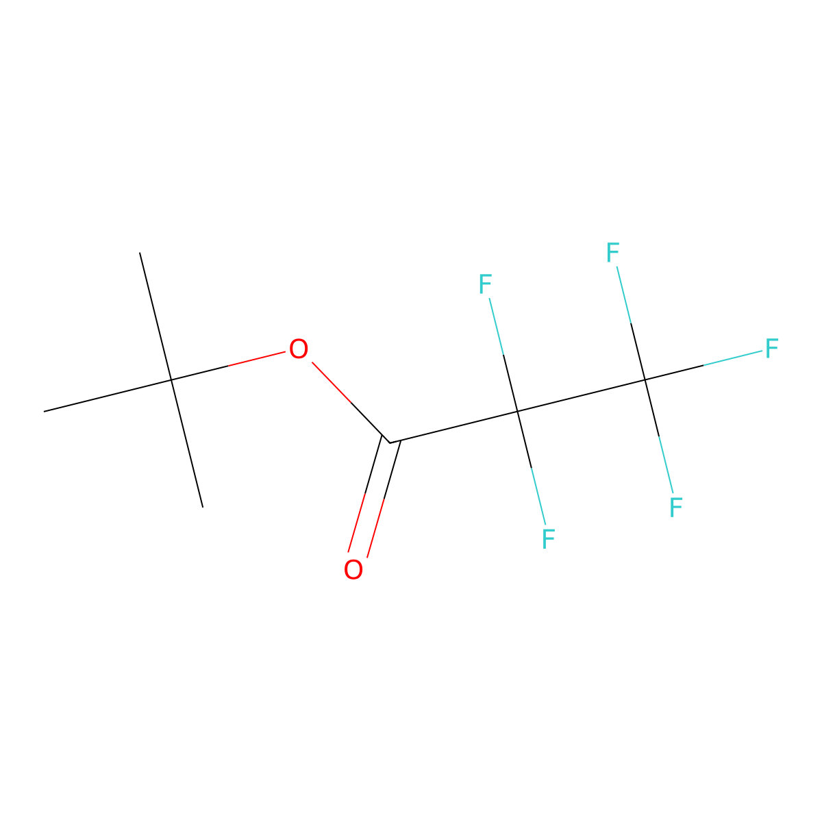 tert-Butyl pentafluoropropionate molecular structure, CAS 55258-28-1