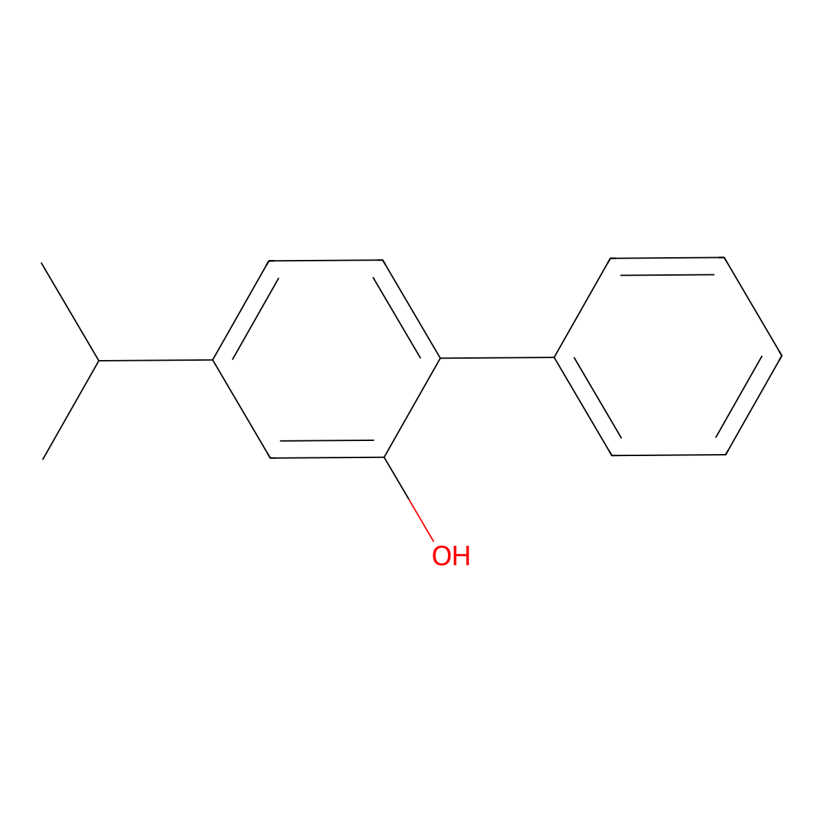 4-(1-Methylethyl)(1,1'-biphenyl)-2-ol molecular structure, CAS 55258-78-1