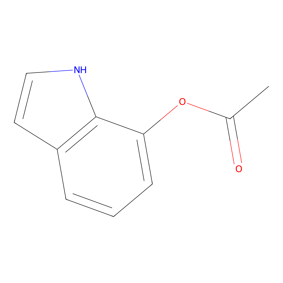 1H-Indol-7-yl acetate molecular structure, CAS 5526-13-6