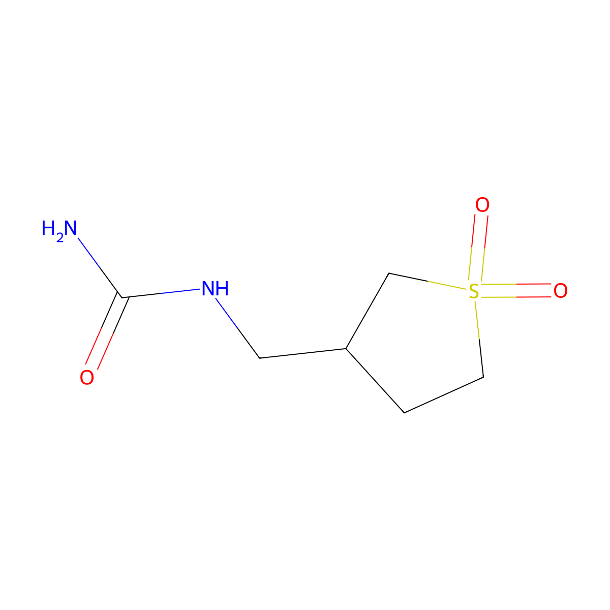 (1,1-Dioxothiolan-3-yl)methylurea molecular structure, CAS 55260-96-3