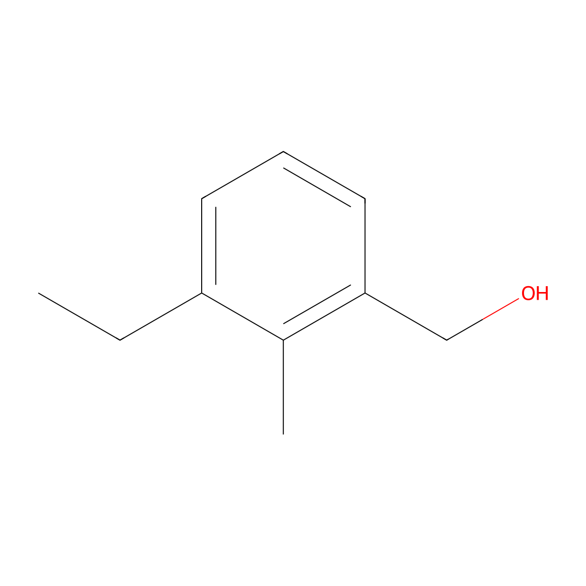 (3-Ethyl-2-methylphenyl)methanol molecular structure, CAS 55262-15-2