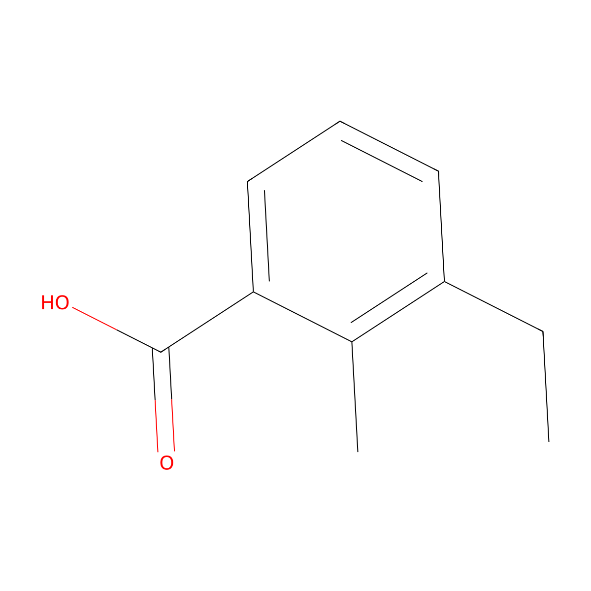 3-Ethyl-2-methylbenzoic acid molecular structure, CAS 55262-16-3