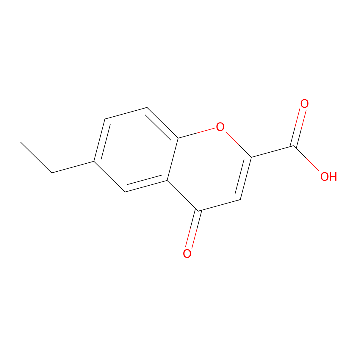 6-Ethylchromone-2-carboxylic acid molecular structure, CAS 5527-91-3