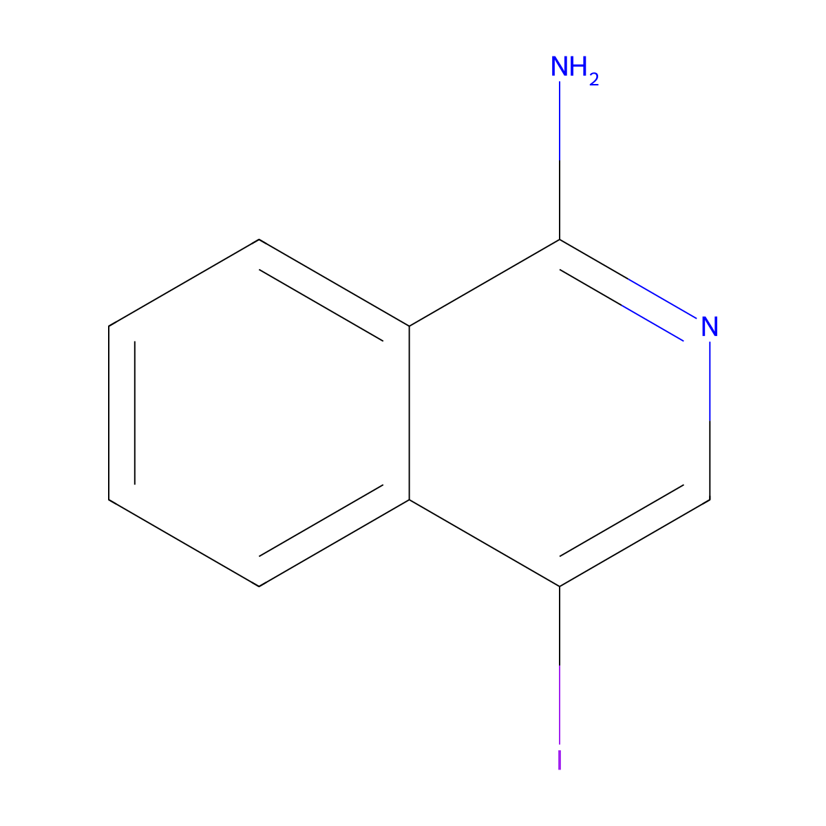 4-Iodoisoquinolin-1-amine molecular structure, CAS 55270-28-5