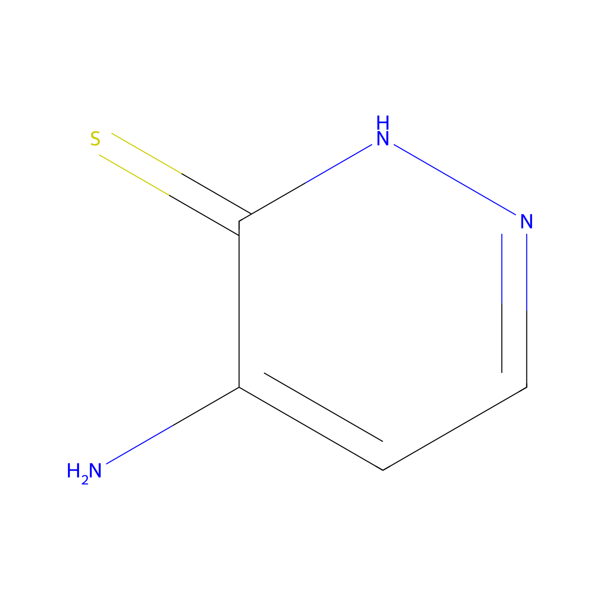 4-Aminopyridazine-3(2H)-thione molecular structure, CAS 55271-45-9