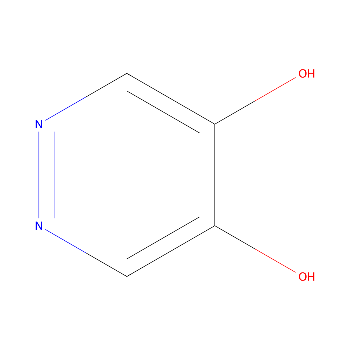 Pyridazine-4,5-diol molecular structure, CAS 55271-47-1
