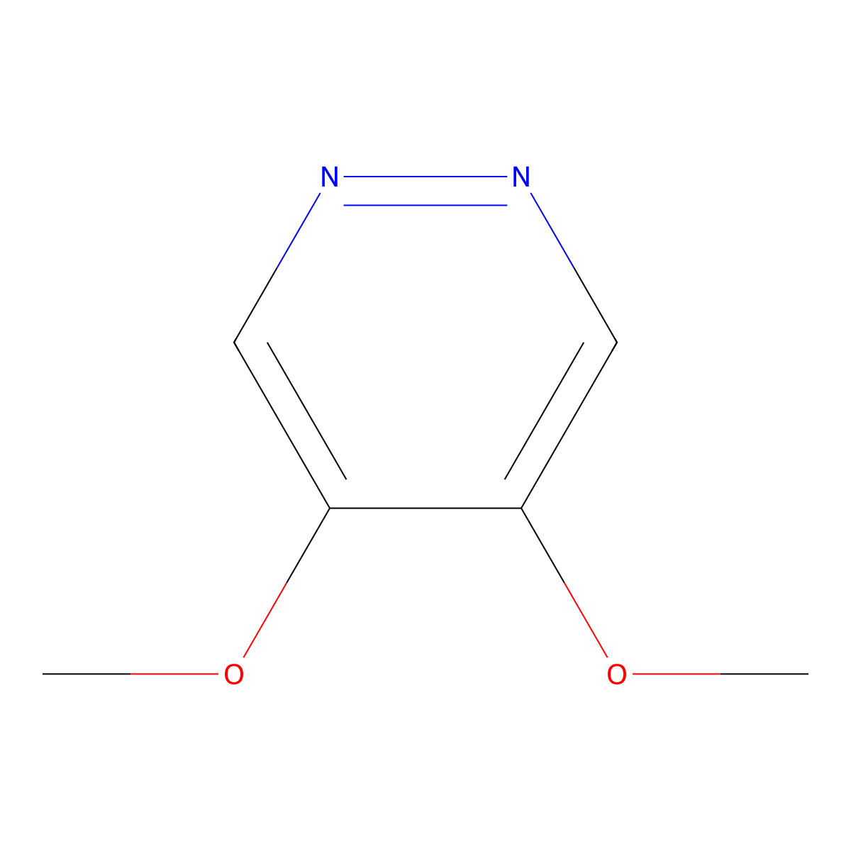 4,5-Dimethoxypyridazine molecular structure, CAS 55271-48-2
