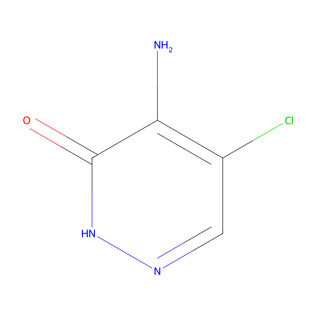 4-Amino-5-chloropyridazin-3(2H)-one molecular structure, CAS 55271-58-4