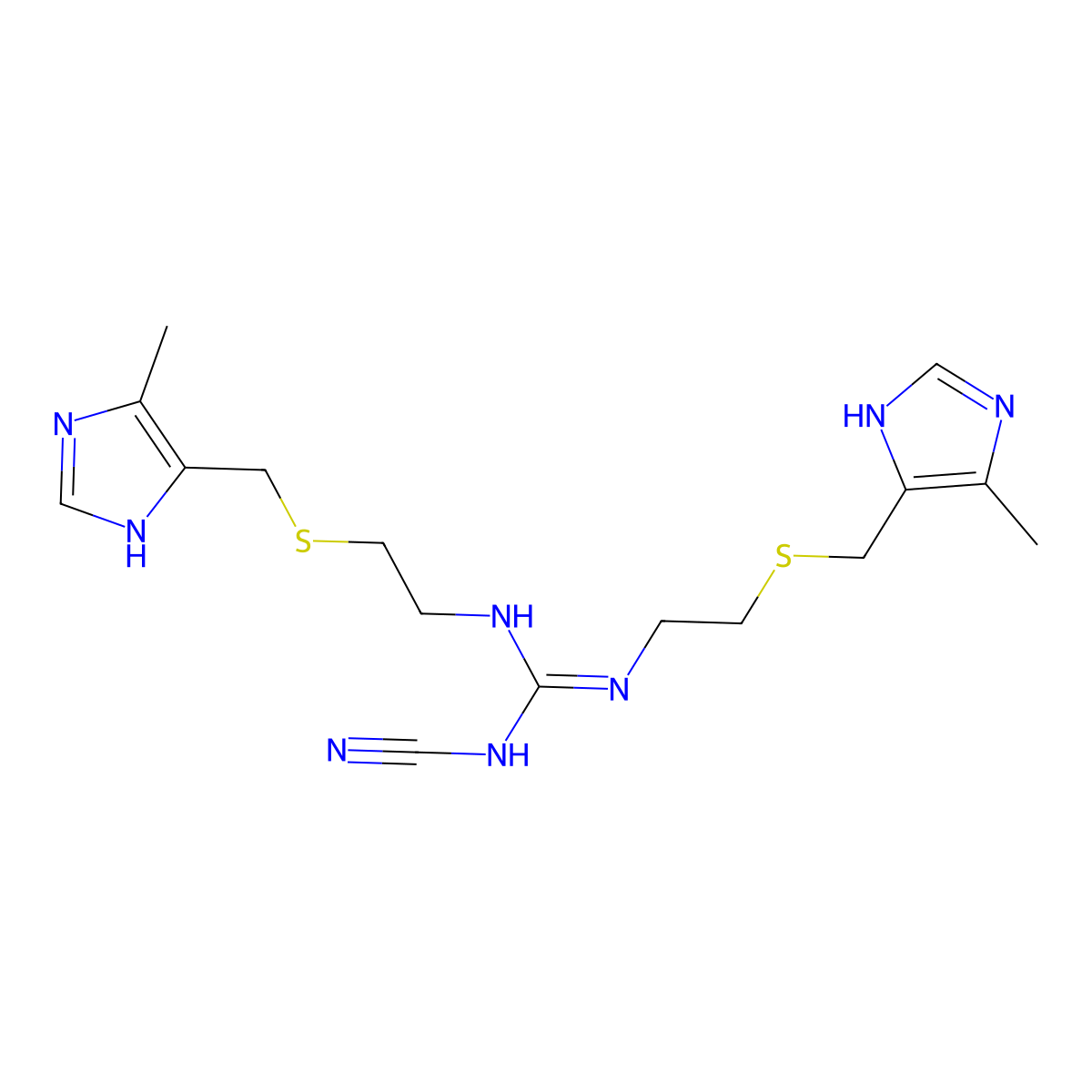 Cimetidine EP Impurity F molecular structure, CAS 55272-86-1