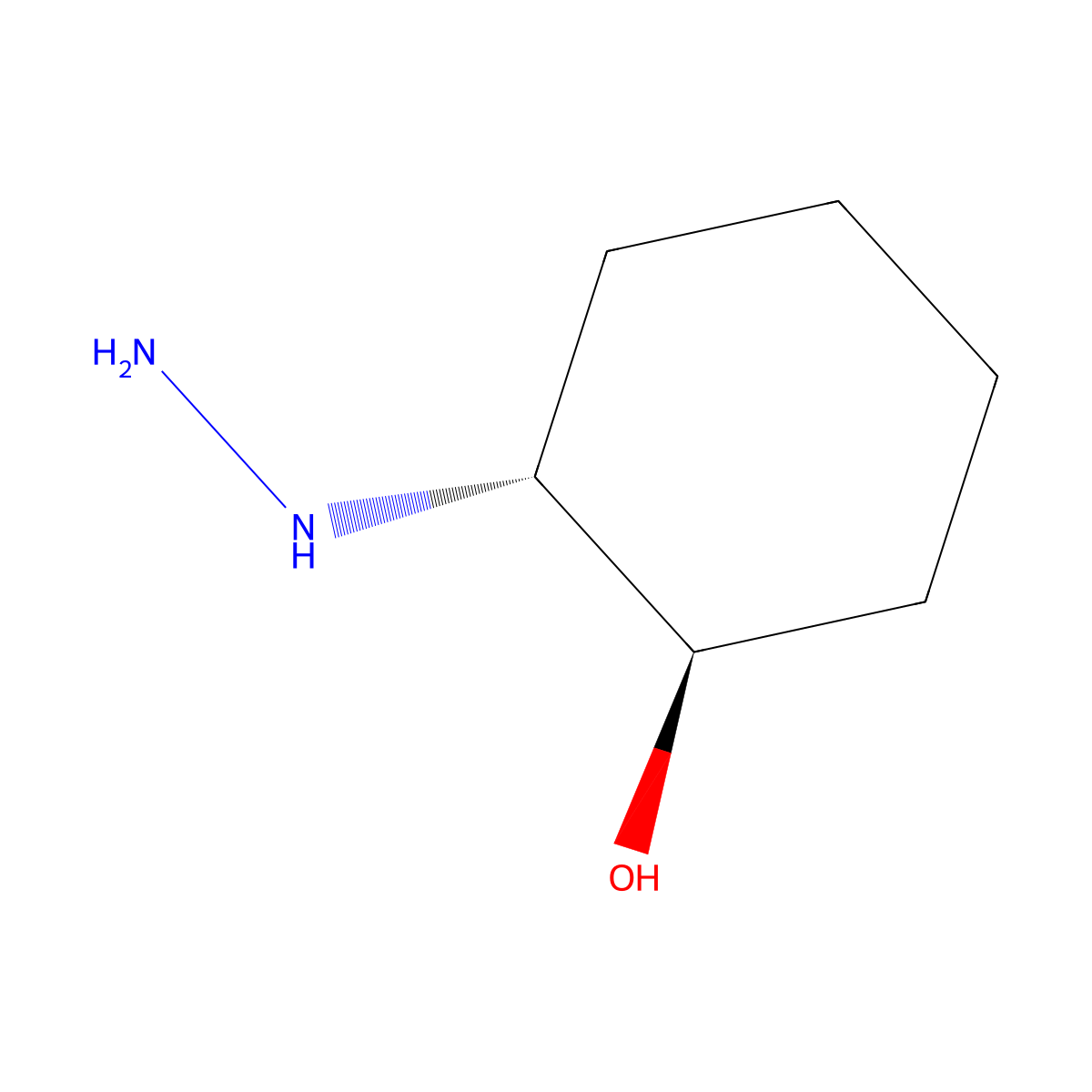 trans-2-Hydrazinocyclohexanol molecular structure, CAS 55275-65-5
