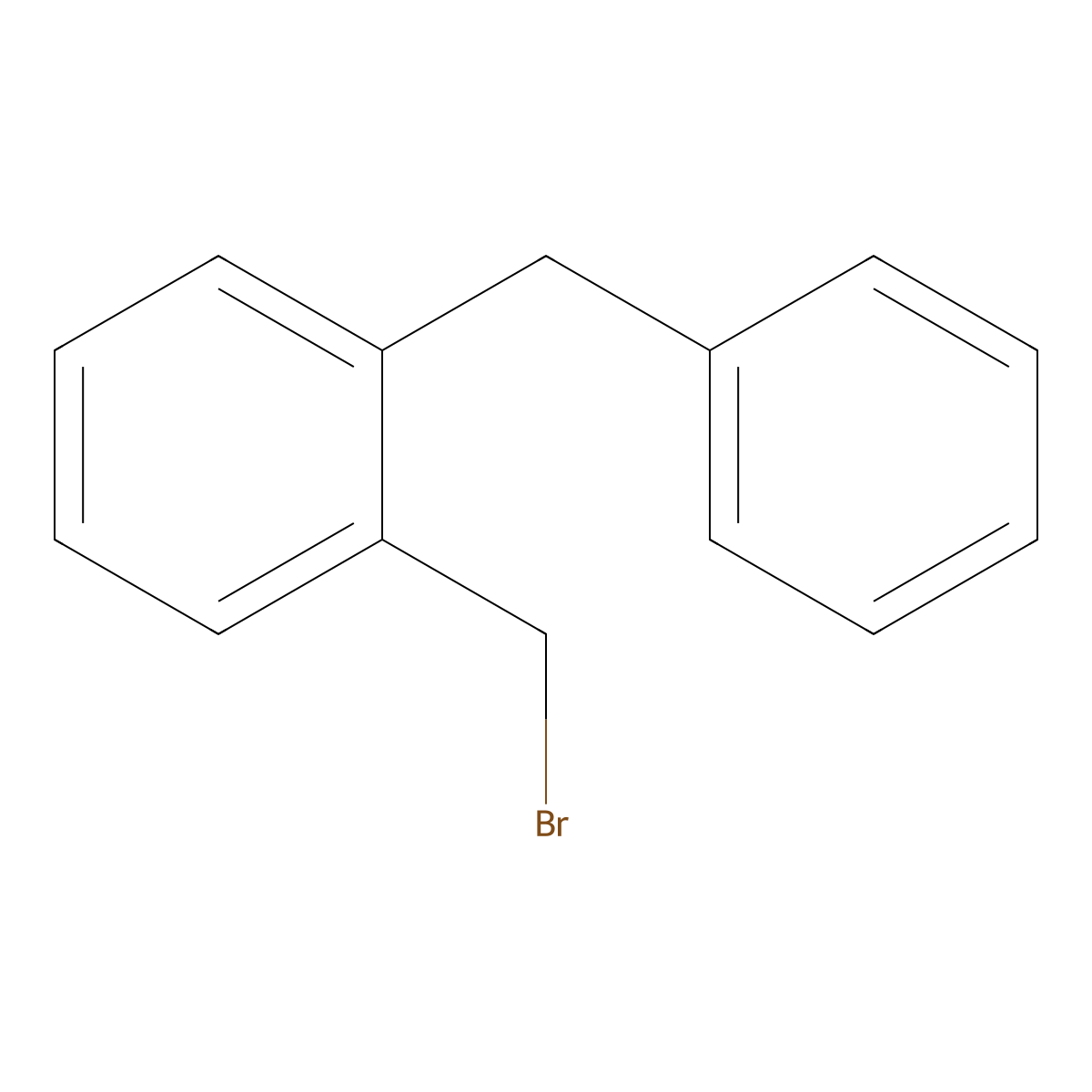 2-Benzyl benzylbromide molecular structure, CAS 55276-42-1