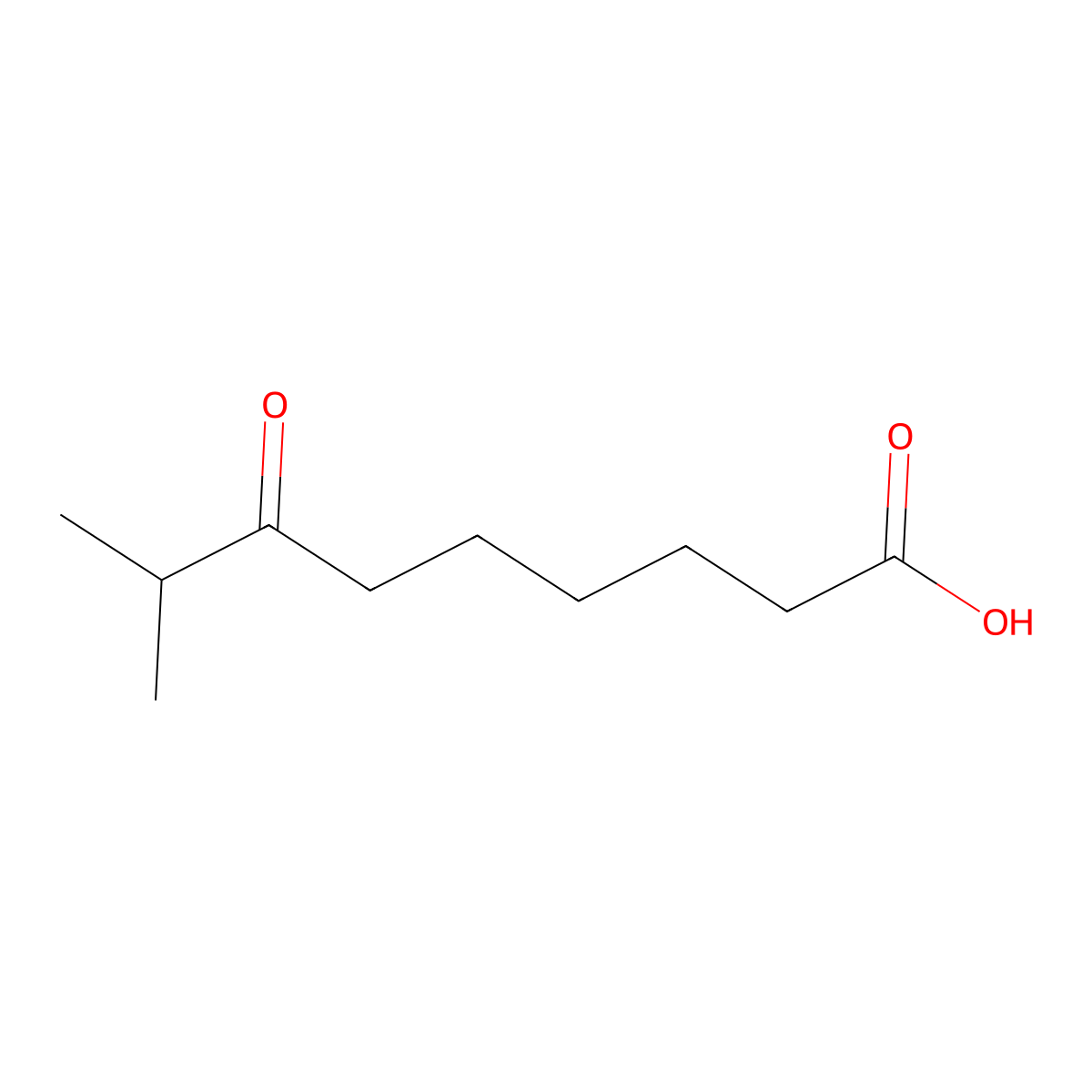 8-Methyl-7-oxononanoic acid molecular structure, CAS 55277-54-8
