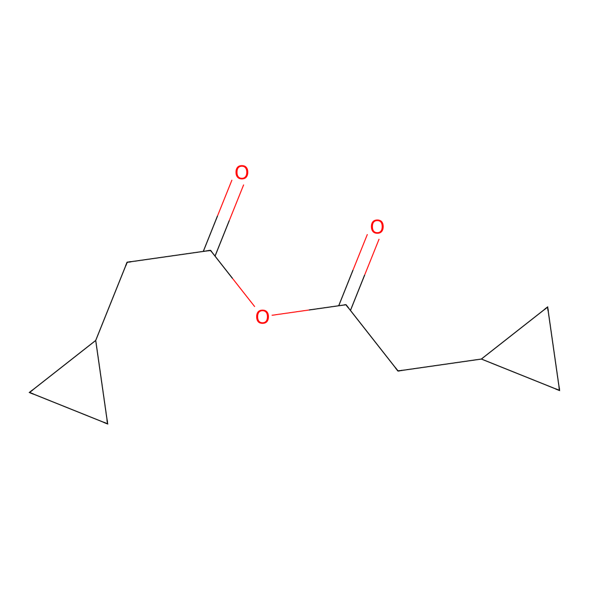 2-Cyclopropylacetic anhydride molecular structure, CAS 55277-80-0