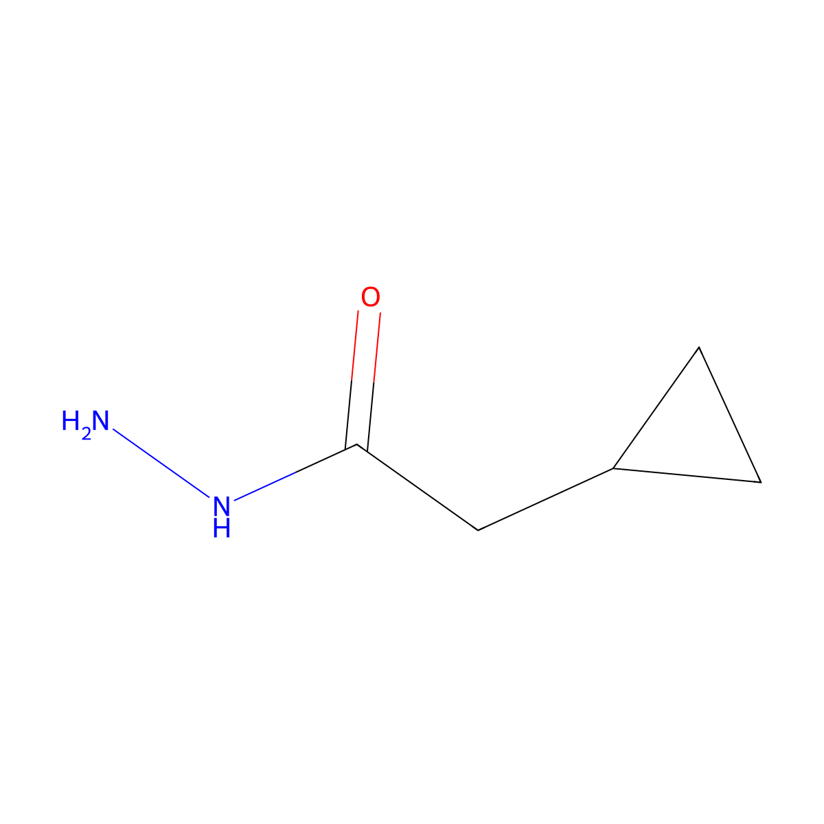 2-Cyclopropylacetohydrazide molecular structure, CAS 55277-83-3