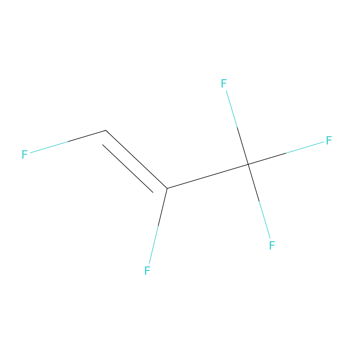 (1Z)-1,2,3,3,3-Pentafluoro-1-propene molecular structure, CAS 5528-43-8