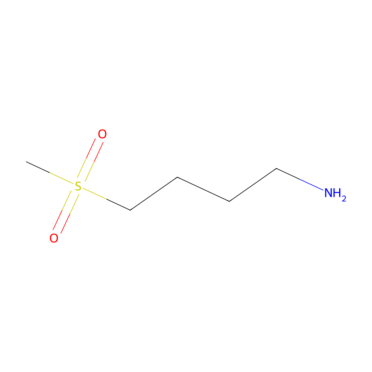 4-Methanesulfonyl-butylamine molecular structure, CAS 552838-69-4