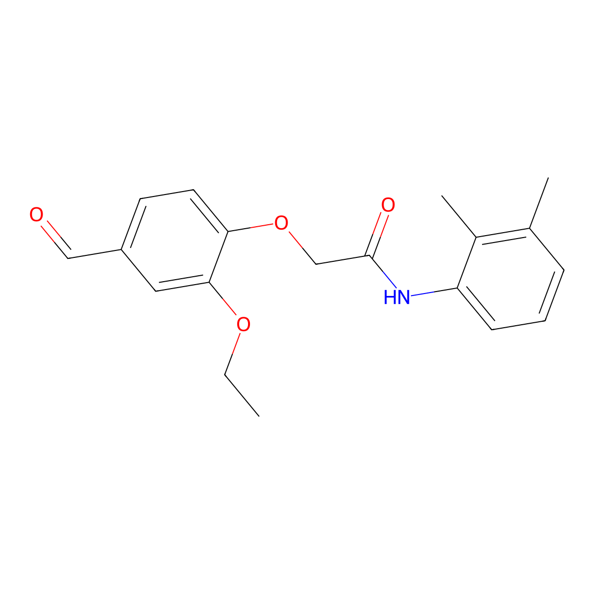N-(2,3-dimethylphenyl)-2-(2-ethoxy-4-formylphenoxy)acetamide molecular structure, CAS 552842-84-9
