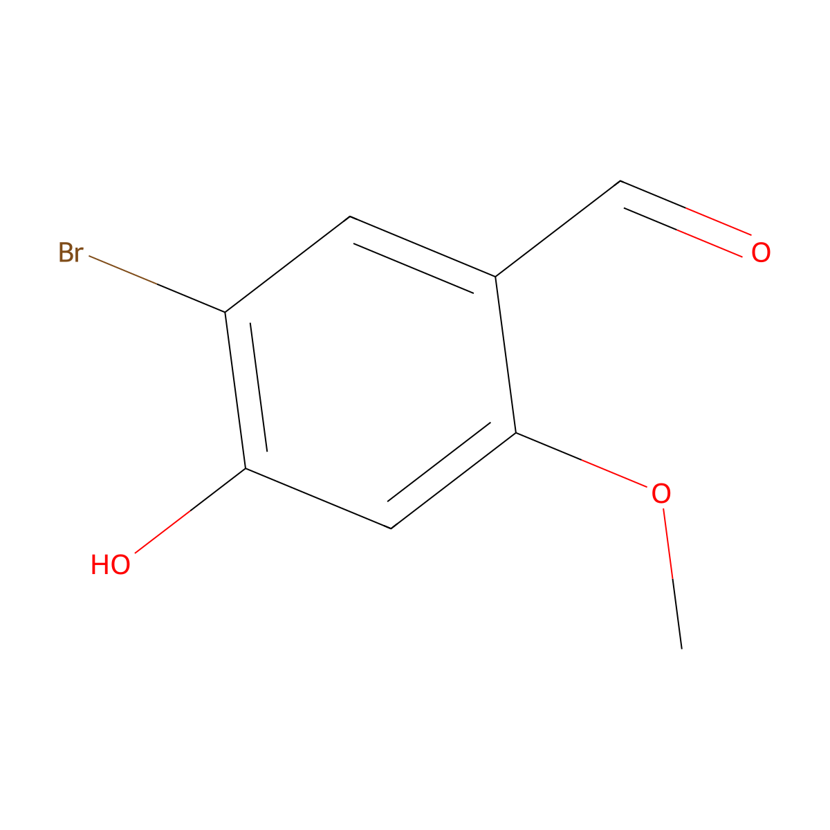 5-Bromo-4-hydroxy-2-methoxybenzaldehyde molecular structure, CAS 552845-88-2