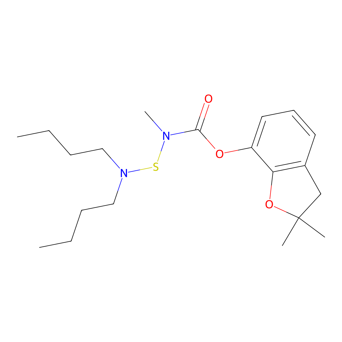 Carbosulfan molecular structure, CAS 55285-14-8