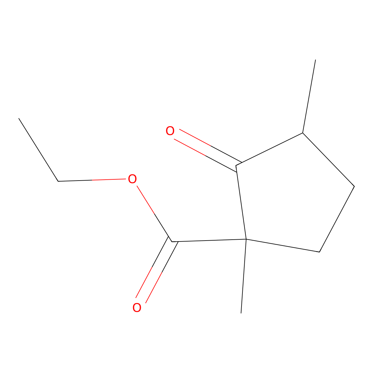 Ethyl 1,3-dimethyl-2-oxocyclopentanecarboxylate molecular structure, CAS 55285-79-5