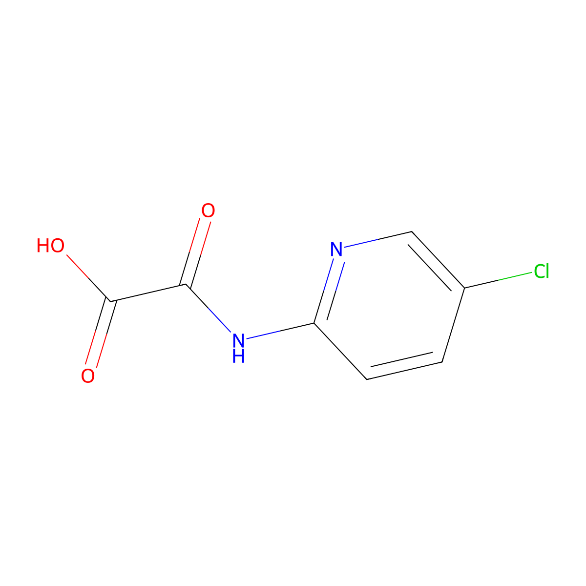 ((5-Chloropyridin-2-yl)amino)(oxo)acetic acid molecular structure, CAS 552850-73-4