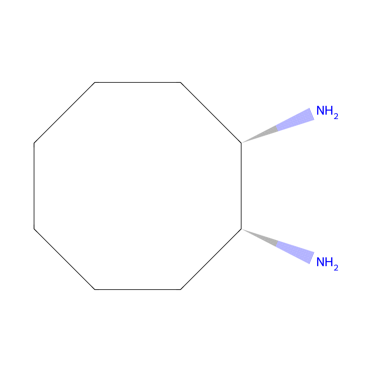 (1R,2S)-cyclooctane-1,2-diamine molecular structure, CAS 552850-78-9