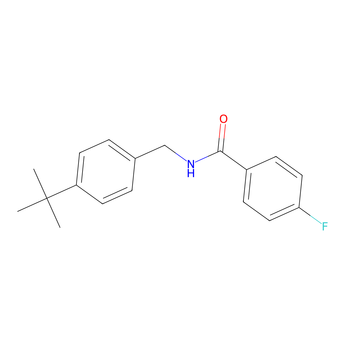 N-(4-tert-Butylbenzyl)-4-fluorobenzamide molecular structure, CAS 552852-73-0