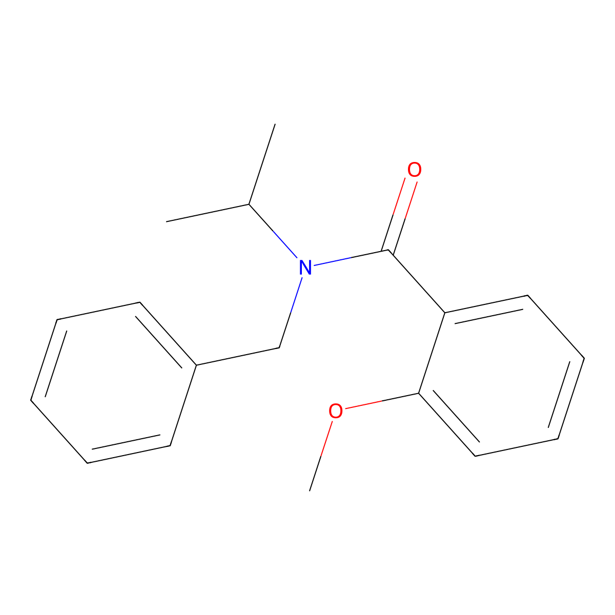N-benzyl-N-isopropyl-2-methoxybenzamide molecular structure, CAS 552854-67-8