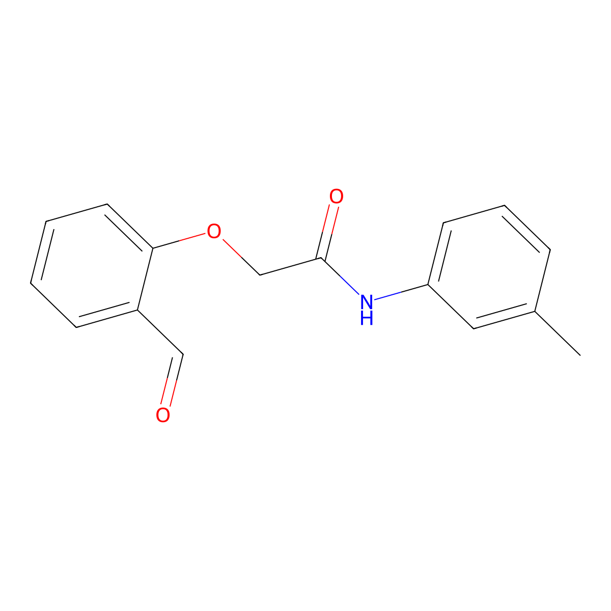 2-(2-formylphenoxy)-N-(3-methylphenyl)acetamide molecular structure, CAS 552854-99-6