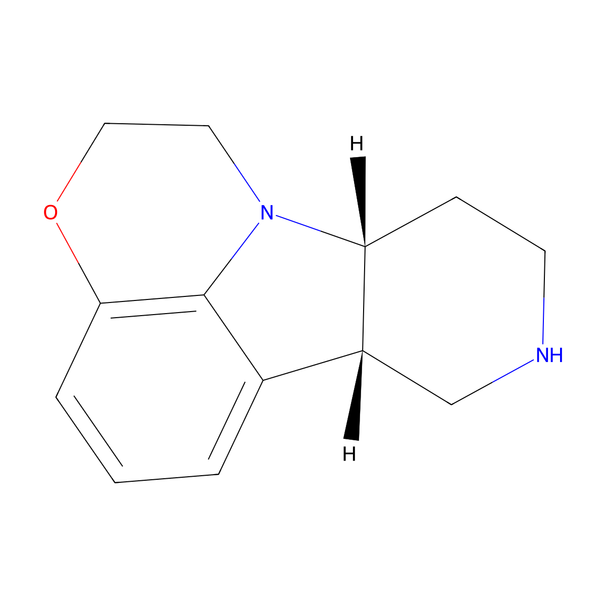 (6bS,10aR)-1,2,6b,7,8,9,10,10a-Octahydro-[1,4]oxazino[2,3,4-hi]pyrido[4,3-b]indole molecular structure, CAS 552879-59-1