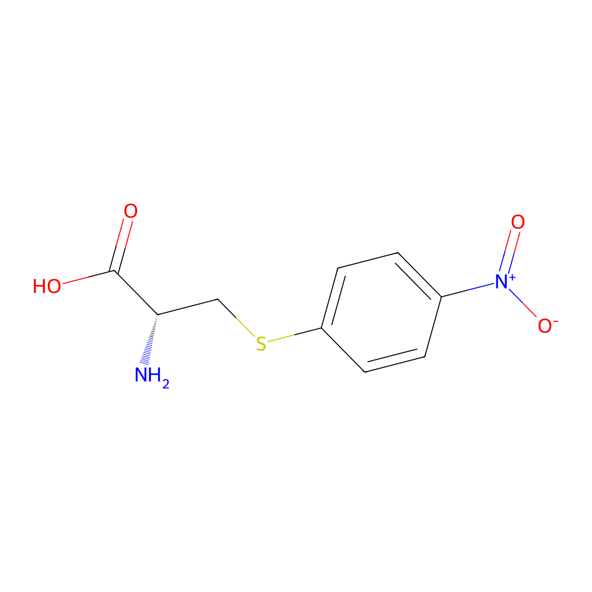 S-(4-Nitrophenyl)-L-cysteine molecular structure, CAS 55288-30-7